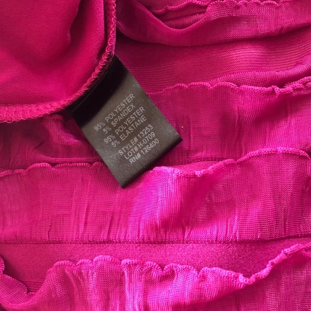 Antthony Original pink long sleeve ruffle Top XL - Picture 6 of 8